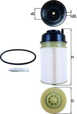 Топливный фильтр Mahle. Артикул KX 406D