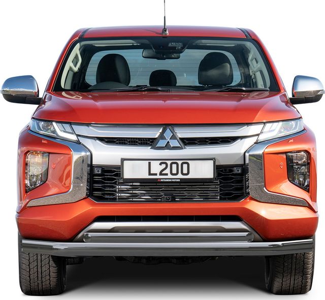 Защита Rival переднего бампера d76+d57 для Mitsubishi L200 V рестайлинг 2018-2026. Артикул R.4016.001