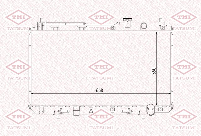 Радиатор охлаждения (Tatsumi). Артикул TGA1056