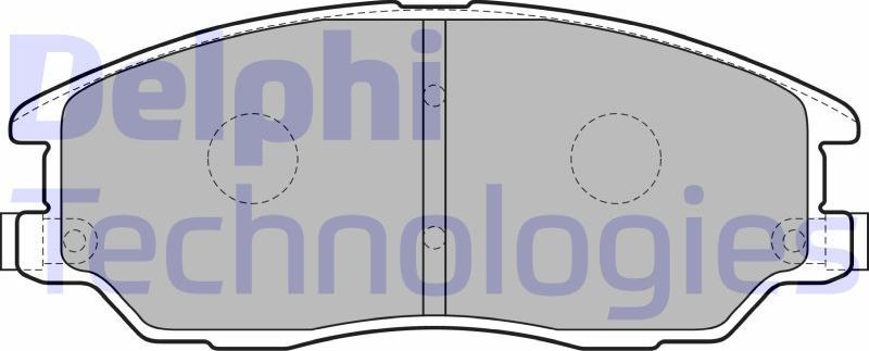 Тормозные колодки Delphi (Low-Metallic). Артикул LP1857