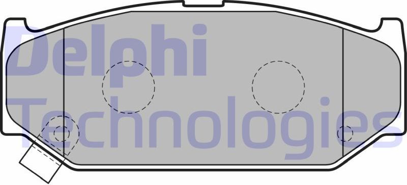 Тормозные колодки Delphi (Low-Metallic). Артикул LP2182