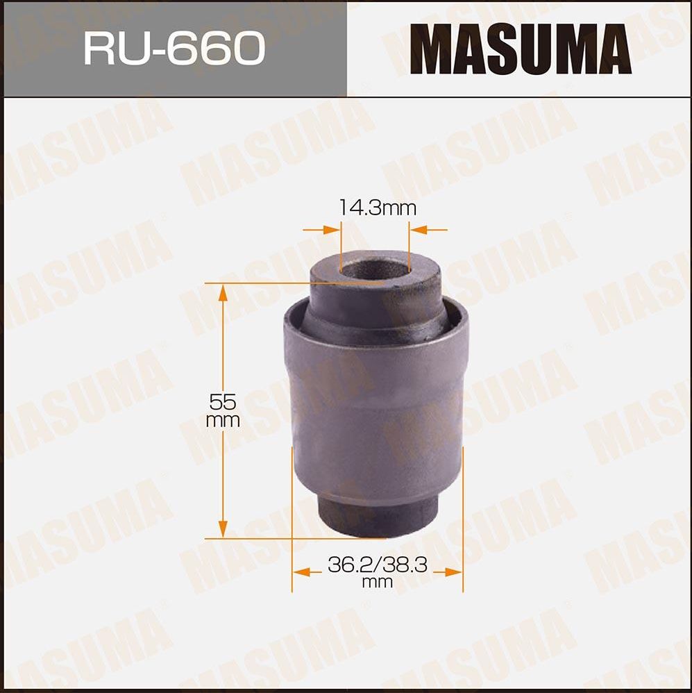 Сайлентблок заднего рычага подвески Masuma. Артикул RU-660