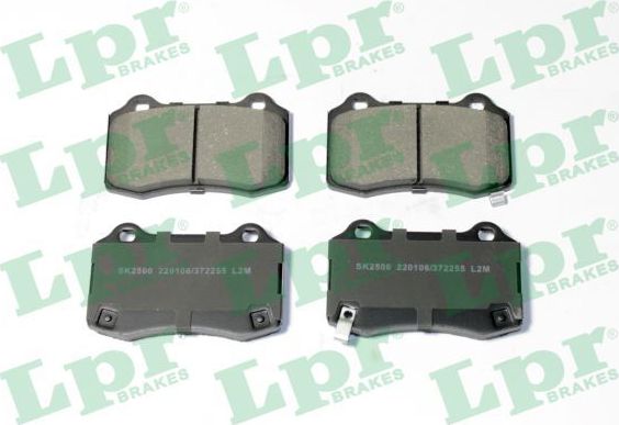 Тормозные колодки LPR задние для Tesla Model X I 2015-2026. Артикул 05P2255