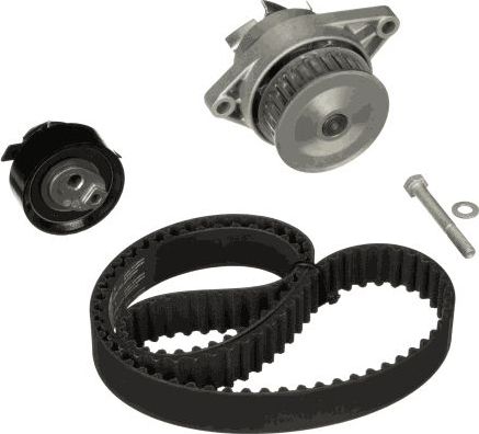 Помпа (водяной насос) с комплектом ремня ГРМ Gates PowerGrip® для Volkswagen Fox I 2005-2009. Артикул KP25427XS-1