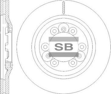 Тормозной диск Sangsin Hi-Q. Артикул SD8513