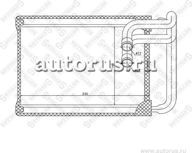 Радиатор отопителя (печки) Stellox. Артикул 10-35130-SX