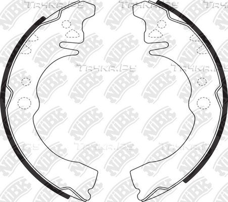 Тормозные колодки NiBK задние для Daihatsu Charade IV 1993-2001. Артикул FN0034