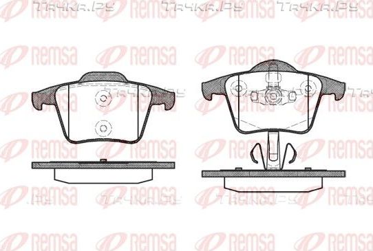 Тормозные колодки Remsa задние для Volvo XC90 I 2002-2014. Артикул 1044.00