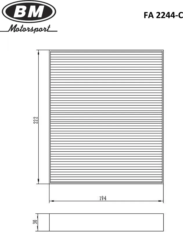 Фильтр салона угольный KIA OPTIMA (BM). Артикул FA 2244-C
