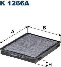 Салонный фильтр Filtron. Артикул K 1266A