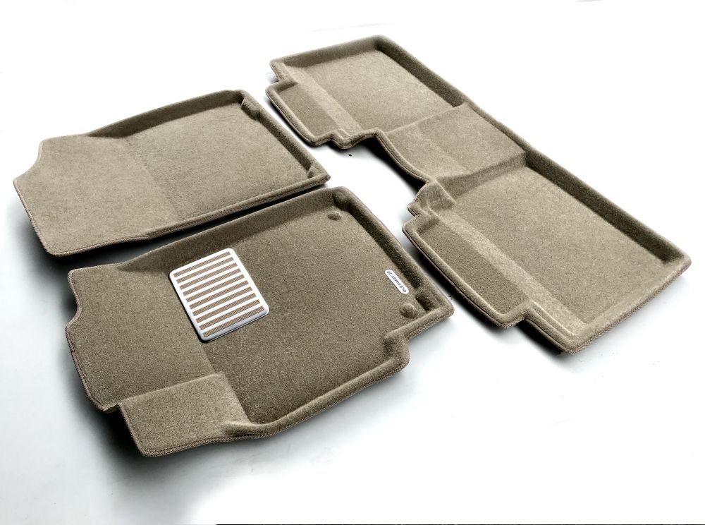 Коврики текстильные Euromat 3D Lux для салона Toyota Camry 40 (V40, XV40) 2006-2011 БЕЖЕВЫЕ. Артикул EM3D-005104T