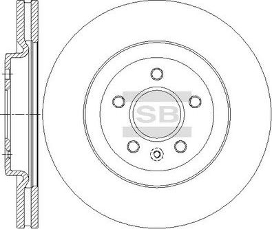 Тормозной диск Sangsin Hi-Q передний для Ford Explorer V 2010-2019. Артикул SD5325