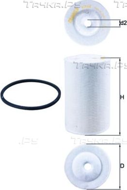 Топливный фильтр Mahle. Артикул KX 68D