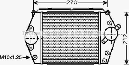 Интеркулер AVA. Артикул MZ4188