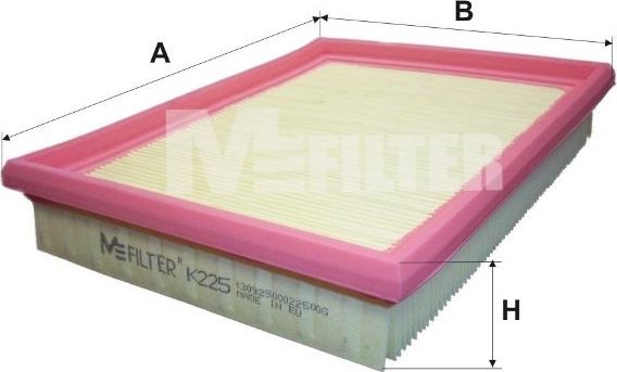 Воздушный фильтр MFilter. Артикул K 225