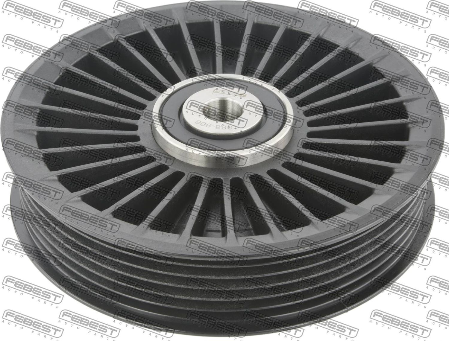 Направляющий (ведущий) ролик приводного поликлинового ремня Febest. Артикул 1688-906