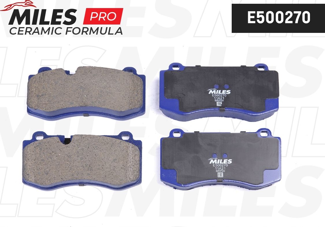 Тормозные колодки Miles (Керамика). Артикул E500270