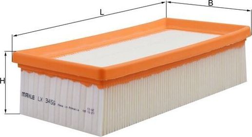 Воздушный фильтр Mahle. Артикул LX 3456