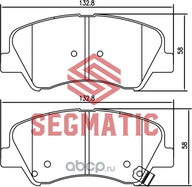 SGBP2552 Колодка торм диск пер Hyundai Solaris 1.6 2010- Kia Rio 1.6 2012- Hyund (Segmatic) Segmatic. Артикул SGBP2552