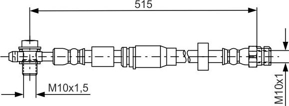 Тормозной шланг Bosch. Артикул 1 987 481 673