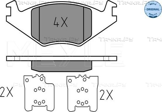 Тормозные колодки Meyle Original передние для Volkswagen Jetta II 1984-1991. Артикул 025 208 8917