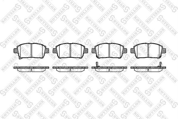 Тормозные колодки Stellox передние для Great Wall Coolbear 2009-2013. Артикул 982 002-SX