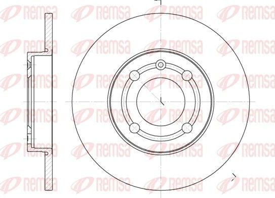 Тормозной диск Remsa. Артикул 6418.00