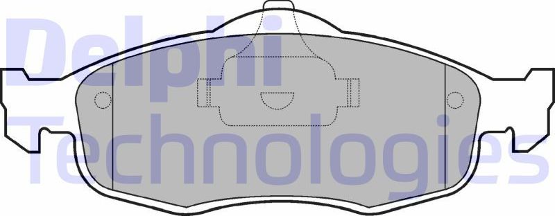 Тормозные колодки Delphi (Low-Metallic). Артикул LP782