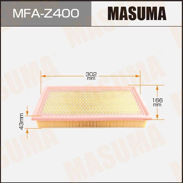 Воздушный фильтр Masuma. Артикул MFA-Z400
