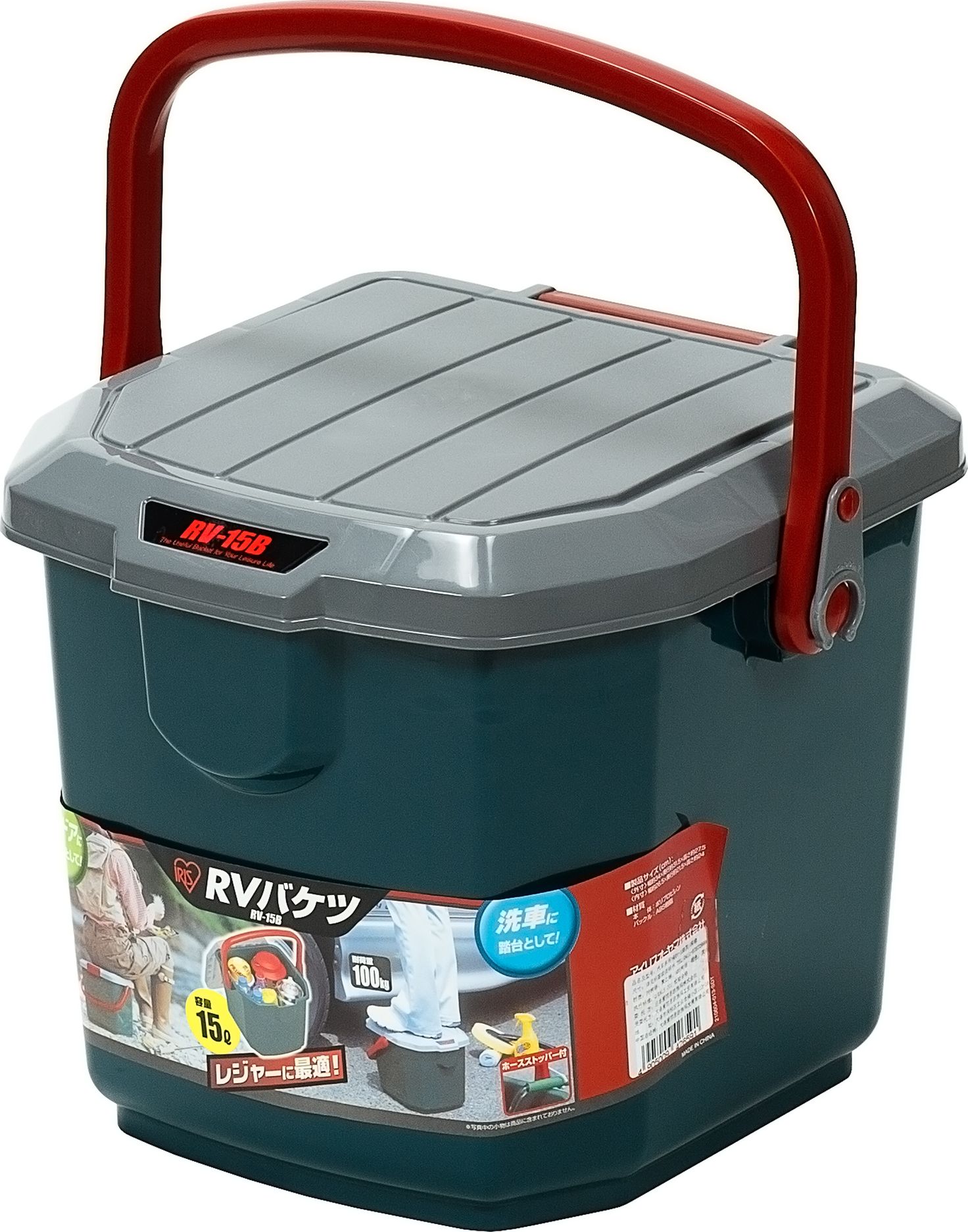 Ящик экспедиционный Iris Ohyama RV BOX Bucket (полипропилен) 15B, 15 литров, 34x31,5x27,5 см. Артикул Bucket 15B
