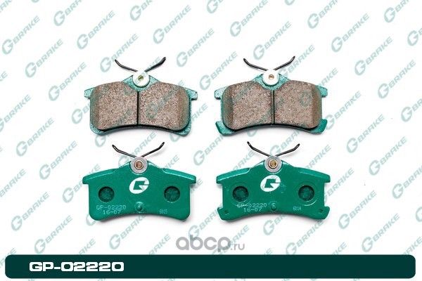 Колодки тормозные дисковые (G-Brake). Артикул GP02220