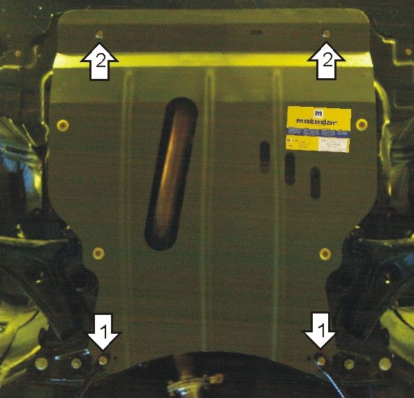 Защита Мотодор для картера, КПП Geely MK Cross 2010-2016. Артикул 04202