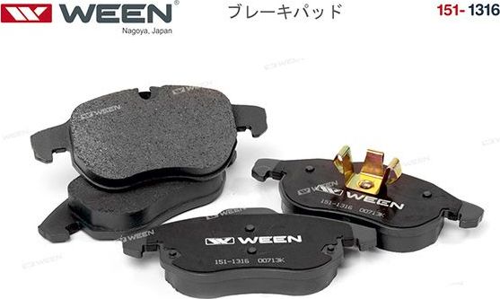 Тормозные колодки WEEN передние для Saab 9-3 II 2002-2015. Артикул 151-1316