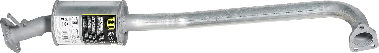 Глушитель (средняя часть) Trialli (алюминий / сталь). Артикул EMM 1110