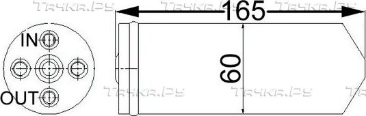 Осушитель кондиционера Mahle Behr для Nissan Cefiro A31 1994-1999. Артикул AD 61 000S