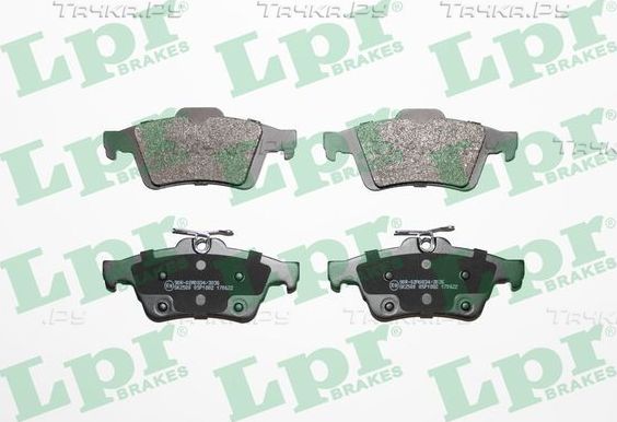 Тормозные колодки LPR задние для Volvo V50 I 2004-2012. Артикул 05P1882