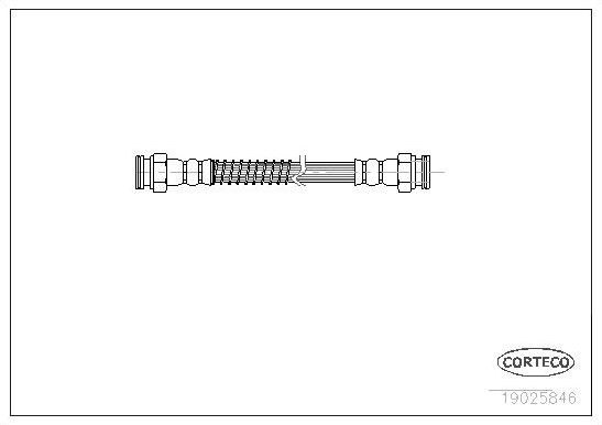 Тормозной шланг Corteco. Артикул 19025846