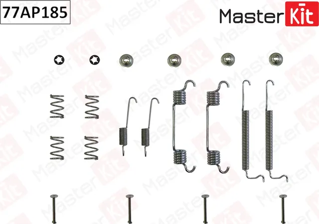 Комплект установочный барабанных колодок Opel ANTARA (L07) 2006 - Chevrolet SPAR (Master KIT). Артикул 77AP185