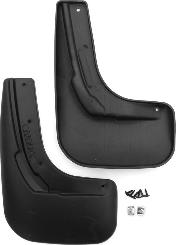 Брызговики Frosch (в коробке) задняя пара для Volkswagen Polo V рестайлинг седан 2015-2026. Артикул FROSCH.51.37.E10