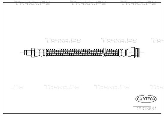 Тормозной шланг Corteco. Артикул 19018664