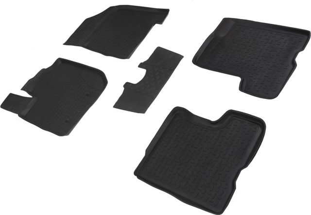 Коврики резиновые Seintex с высоким бортиком для салона Lada Xray 2016-2026 (органайзер). Артикул 87570