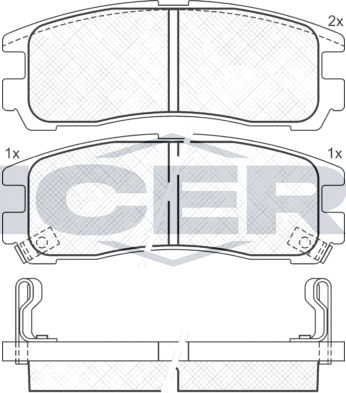 Тормозные колодки Icer. Артикул 180981