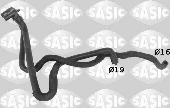 Патрубок радиатора (системы охлаждения) Sasic для Peugeot Partner I 1996-2015. Артикул 3400218