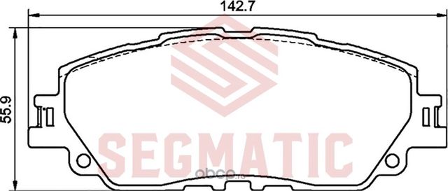 Колодка торм диск пер (Segmatic). Артикул SGBP2694