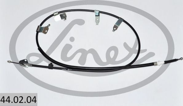 Трос ручника (тросик ручного тормоза) Linex. Артикул 44.02.04