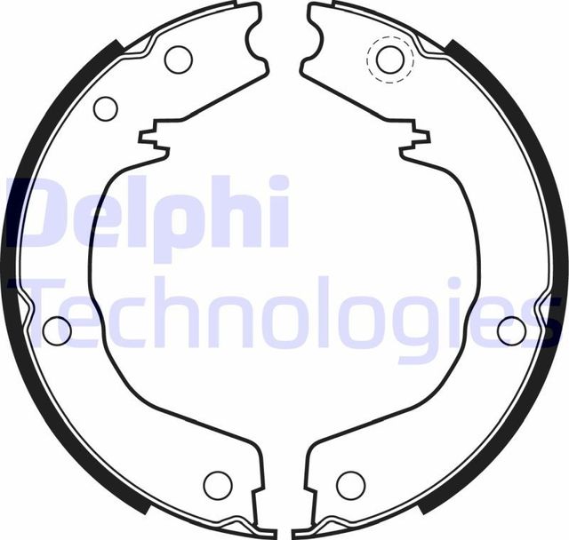 Тормозные колодки (стояночная тормозная система) Delphi. Артикул LS2007