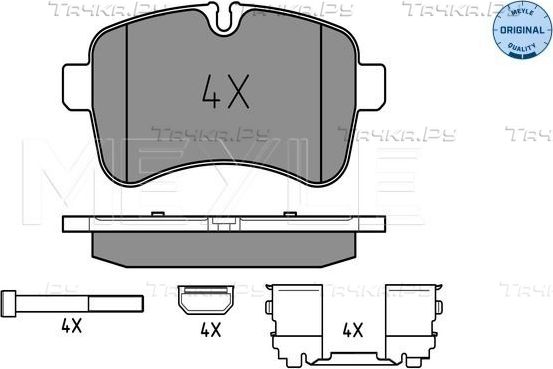 Тормозные колодки Meyle Original задние для IVECO Daily IV 2006-2011. Артикул 025 292 3221