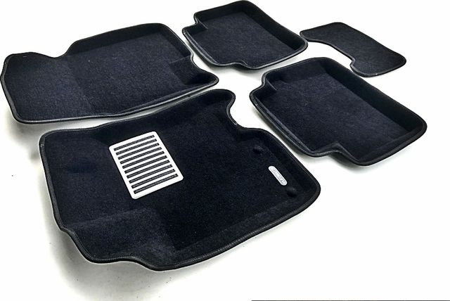 Коврики текстильные Euromat 3D Lux для салона Nissan Qashqai I 2007-2013 ЧЕРНЫЕ. Артикул EM3D-003714
