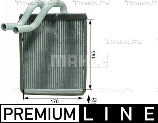 Радиатор отопителя (печки) Mahle Premium. Артикул AH 179 000P