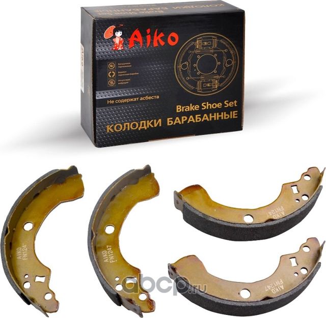 Колодки барабанные NISSAN Almera,Primera,Sunny (1999-2011) (Aiko). Артикул FN1247